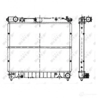 Радиатор охлаждения двигателя NRF 8718042030924 50431 Suzuki Vitara (FT, GT, ET) 2 1988 – 2005 7YCZ 0D8