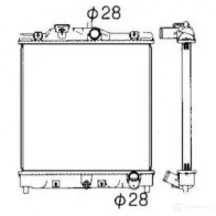 Радиатор охлаждения двигателя NRF 4 JAJFA 8718042045300 Honda Civic 7 (EU, ES, EM) 2000 – 2005 506356