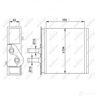 Радиатор охлаждения двигателя NRF 58337 WX TYM 8718042042064 Seat Ibiza (6L1) 3 Хэтчбек 1.6 16V 105 л.с. 2006 – 2009