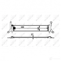 Радиатор охлаждения двигателя NRF Audi Q7 VYBM 95 8718042070555 53715