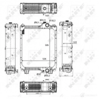 Радиатор, охлаждение двигателя NRF 58571 310798952 8718042165534 ALA1B J - Изображение 5