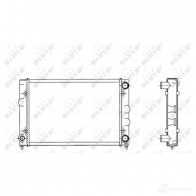 Радиатор охлаждения двигателя NRF 8718042046345 509505 IRO7P 3 Volkswagen Passat (B3-B4) 2 Седан 1.6 72 л.с. 1988 – 1989