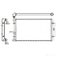Радиатор охлаждения двигателя NRF T6 2YAEZ 8718042149411 509529A 1789788 - Изображение 6