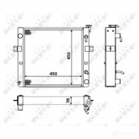 Радиатор охлаждения двигателя NRF 50131A 8718042181909 1789373 J FOHY - Изображение 2