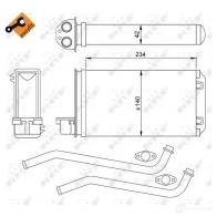 Радиатор охлаждения двигателя NRF 58956 1 UOE0 1792125 8718042043900 - Изображение 5