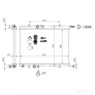 Радиатор охлаждения двигателя NRF 1790646 MHL6 T2G 53424A 8718042149619 - Изображение 2
