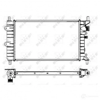 Радиатор охлаждения двигателя NRF Ford Orion 3 (EA, GAL) Седан 1.6 90 л.с. 1990 – 1992 504437 DKGG A3 8718042044990