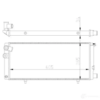 Радиатор охлаждения двигателя NRF 54628A B2R BC47 1436986347 - Изображение 6
