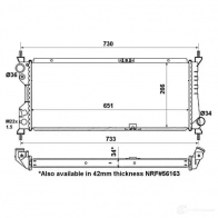 Радиатор охлаждения двигателя NRF 8718042046079 SJ2 LH 1789733 507522 - Изображение 4