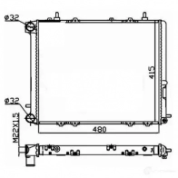 Радиатор охлаждения двигателя NRF 1789728 8718042181992 507352A 0JP IC5E