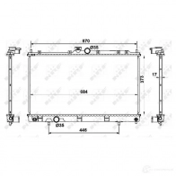 Радиатор охлаждения двигателя NRF 1790981 53779 F AWPYGC 8718042092908