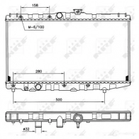 Радиатор охлаждения двигателя NRF M9 P8WIY 8718042046109 1789737 507581