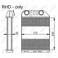 Радиатор охлаждения двигателя NRF 53 CRV6 1790291 53043 8718042111067 - Изображение 2