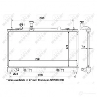 Радиатор охлаждения двигателя NRF Mazda 3 JTAOT 56066 8718042152206