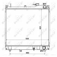 Радиатор охлаждения двигателя NRF Suzuki Grand Vitara R WMQCA 53913 8718042088970