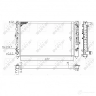 Радиатор охлаждения двигателя NRF 6 WF86 59101 8718042172020 Volkswagen Passat (B5) 3 Седан 1.6 102 л.с. 2000 – 2005