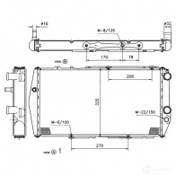 Радиатор охлаждения двигателя NRF 1789870 AYLNKA Z 51311 8718042031884