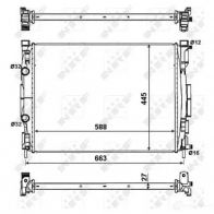 Радиатор охлаждения двигателя NRF 8718042042002 58329 1791809 LG XICT4 - Изображение 4