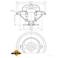 Радиатор охлаждения двигателя NRF 1437714826 550008 WA6HP A - Изображение 2