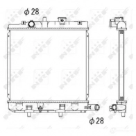 Радиатор охлаждения двигателя NRF 0 TWUCZ 8718042035585 53291 1790521
