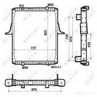 Радиатор охлаждения двигателя NRF VS9 L6B 8718042094551 519706 1790017 - Изображение 1