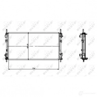 Радиатор охлаждения двигателя NRF 1790013 WUU 7XF 8718042048226 519697