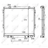 Радиатор охлаждения двигателя NRF U3T 4J 58974 1792136 8718042044006 - Изображение 5