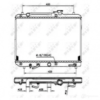 Радиатор охлаждения двигателя NRF Suzuki Baleno (EG) 1 Седан 1.6 i 16V (SY416) 98 л.с. 1995 – 2002 53208 AW WDMS 8718042034809