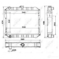 Радиатор охлаждения двигателя NRF 4 GQQS 52042 1790053 8718042033062 - Изображение 4