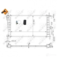 Радиатор охлаждения двигателя NRF F6G 3F 1790592 8718042036360 53371 - Изображение 2