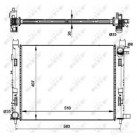 Радиатор охлаждения двигателя NRF 58443 1791917 8718042160836 M8QWT 6 - Изображение 4