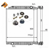 Радиатор охлаждения двигателя NRF K0A NB 53468 8718042037268 1790691 - Изображение 2