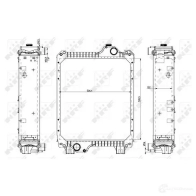 Радиатор охлаждения двигателя NRF 54079 8718042149329 S3H 5UK 1791204 - Изображение 5