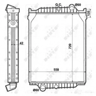 Радиатор охлаждения двигателя NRF 1BS 0Z6 1790019 8718042094636 519710 - Изображение 5