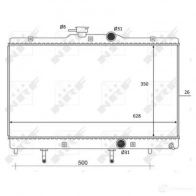 Радиатор охлаждения двигателя NRF PHL 1E Toyota Corolla (E110) 8 Универсал 1.6 16V (ZZE112) 110 л.с. 2000 – 2001 59078 8718042171993