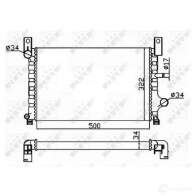Радиатор охлаждения двигателя NRF 8718042032430 KN TNAT 51569 1789917 - Изображение 5