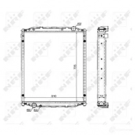 Радиатор охлаждения двигателя NRF C3OJ IXJ 8718042032713 51604 1789935 - Изображение 1