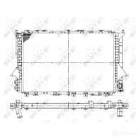 Радиатор охлаждения двигателя NRF 58870 1792089 8718042043481 Q4NH FF