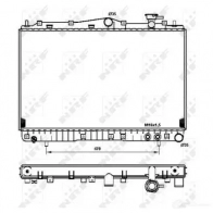 Радиатор охлаждения двигателя NRF 8718042035264 OAPC P 1790489 53259