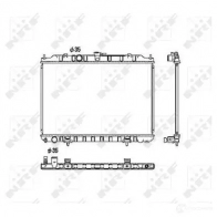 Радиатор охлаждения двигателя NRF 8718042037121 53452 1790675 UXZG ZMS