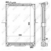Радиатор охлаждения двигателя NRF 53888 L6HF T8 1791081 8718042095152 - Изображение 5