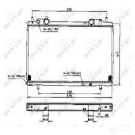 Радиатор охлаждения двигателя NRF Fiat Marea (185) 1 1996 – 2007 8718042034724 K 34QZK 53200