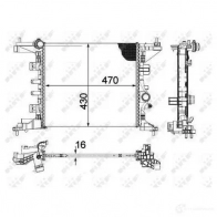 Радиатор охлаждения двигателя NRF 8718042162366 Opel Meriva 58477 V5 Q9EWF