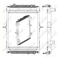 Радиатор охлаждения двигателя NRF SX88 4 8718042077608 1791879 58404 - Изображение 4
