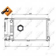 Радиатор охлаждения двигателя NRF 53984 Fiat 8718042097804 5 598NV0