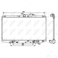 Радиатор охлаждения двигателя NRF 8718042114952 X6WJ R8 53087 1790331 - Изображение 2