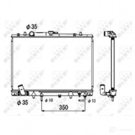 Радиатор охлаждения двигателя NRF 1790900 53687 C LJRB 8718042068101