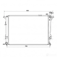 Радиатор охлаждения двигателя NRF 8718042125828 53167 1790408 KZH DW