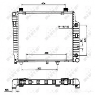 Радиатор охлаждения двигателя NRF 2 IF4JM 1789618 50534 8718042031341