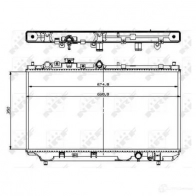 Радиатор охлаждения двигателя NRF T1Z ZP 8718042046413 Mazda 323 (BJ) 6 Хэтчбек 2.0 D 71 л.с. 1998 – 2004 509512